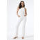 Garcia denim regular waist flared broek wit