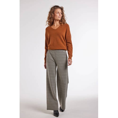 Didi wide leg regular waist broek zwart afbeelding