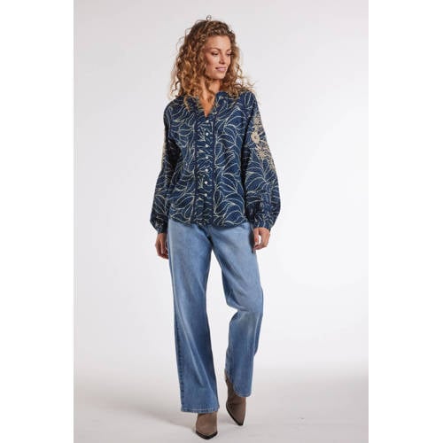 Didi blouse donkerblauw afbeelding