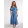 Didi denim A-lijn jurk medium blue denim