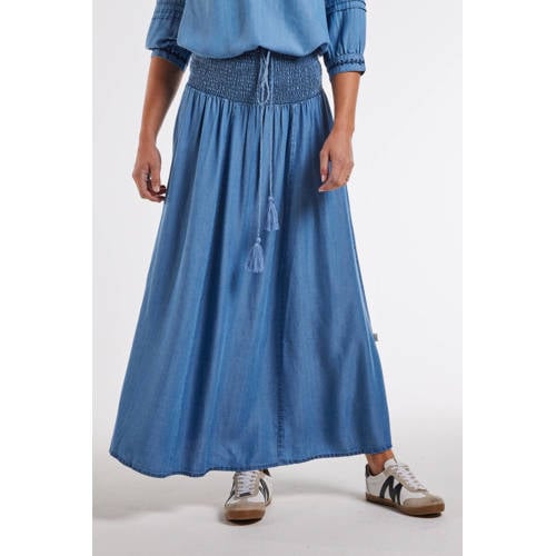 Didi denim A-lijn rok medium blue denim afbeelding