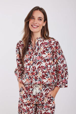 gebloemde blousetop multi