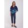 Didi gebloemde top blauw