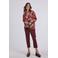 Didi gebloemde top rood