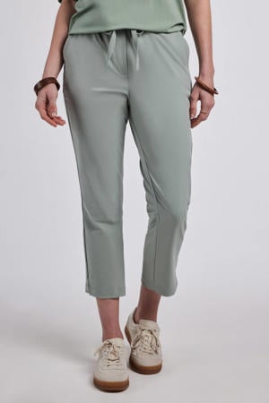 travelstof straight regular waist capri