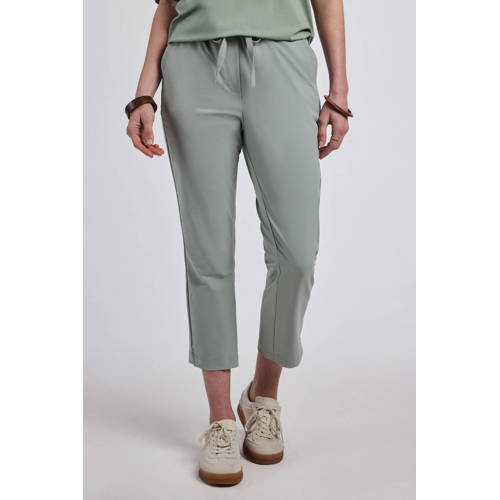 Didi travelstof straight regular waist capri afbeelding