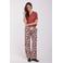 Didi wide leg regular waist gebloemde casual broek multi