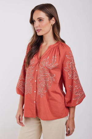blouse koraalrood
