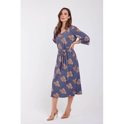 Didi midi jurk blauw afbeelding