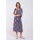 Didi midi jurk blauw