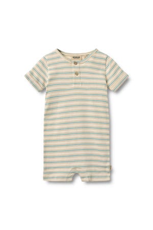 gestreept boxpak beige/blauw