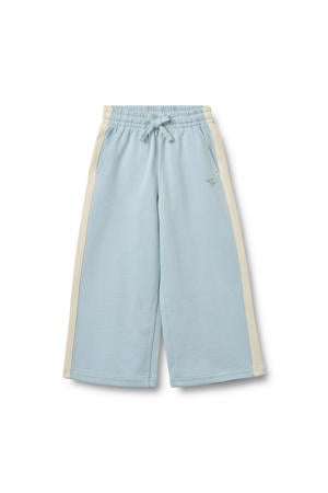 wide leg casual broek lichtblauw