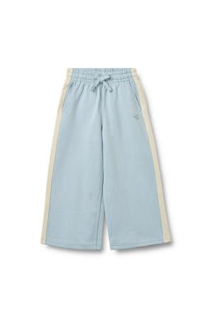 wide leg casual broek lichtblauw