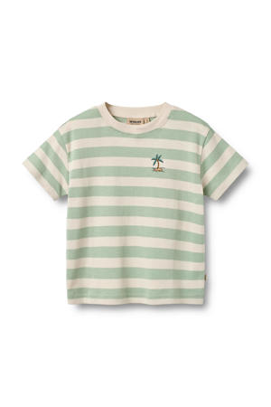 gestreepte T-shirt mintgroen