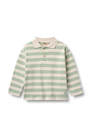 gestreepte polo groen
