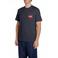REPLAY regular T-shirt donkerblauw