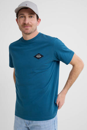 regular T-shirt blauw