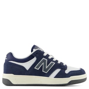 480 suède sneakers zwart/wit