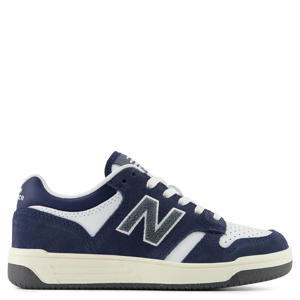 480 suède sneakers zwart/wit