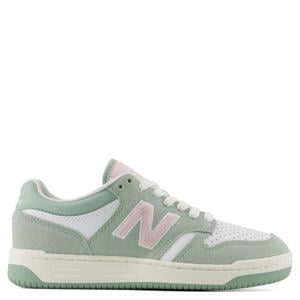 480 suède sneakers mintgroen/wit