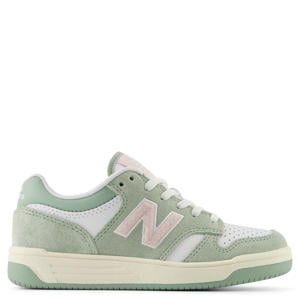480 suède sneakers mintgroen/wit