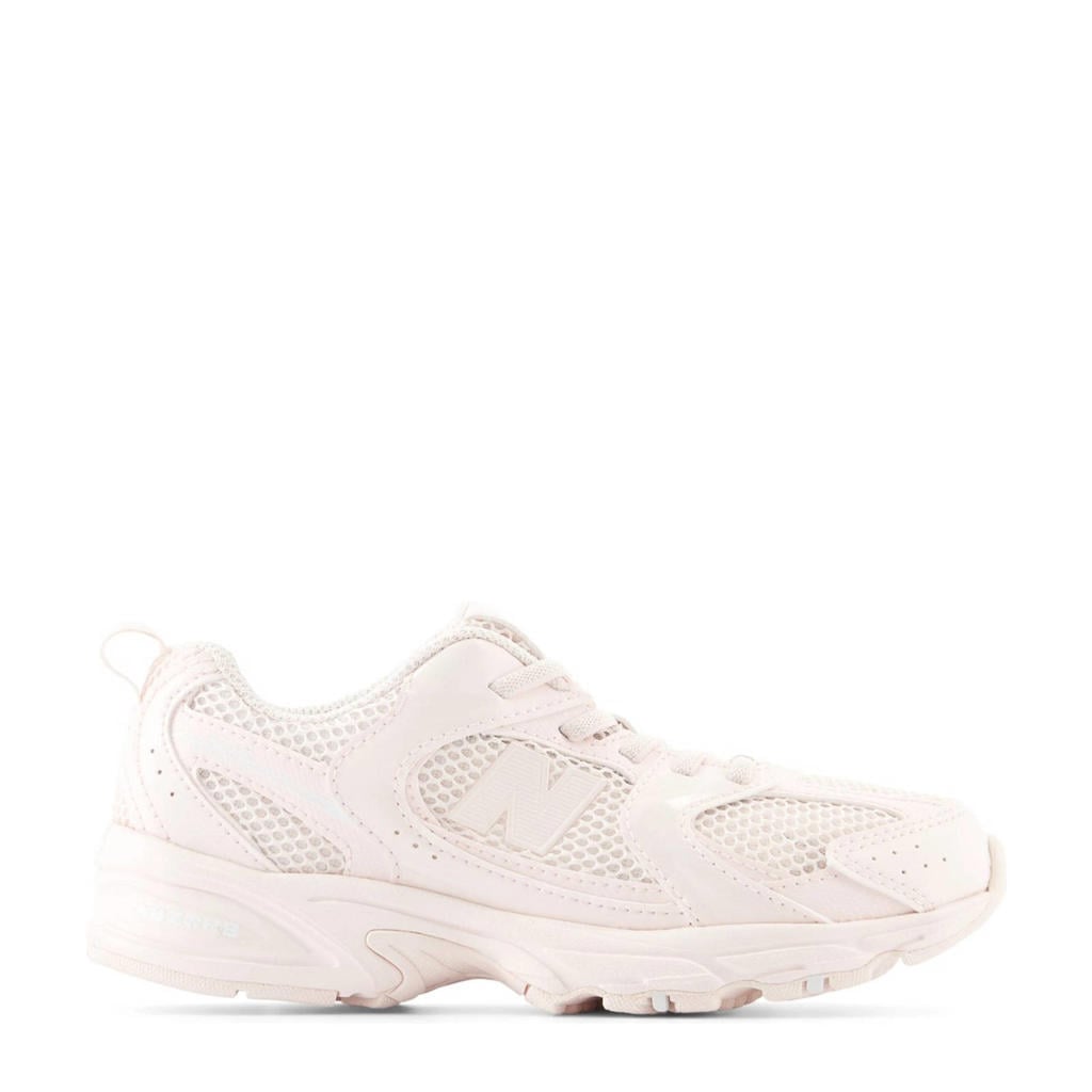 Lichtroze jongens en meisjes New Balance 530 sneakers van synthetic met elastische veters