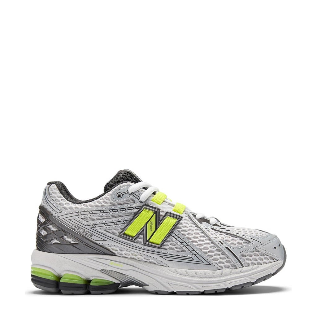 Wit, zwart en gele jongens en meisjes New Balance 1906 Lace sneakers van mesh-pu/voering: mesh/voetbed: eva met veters