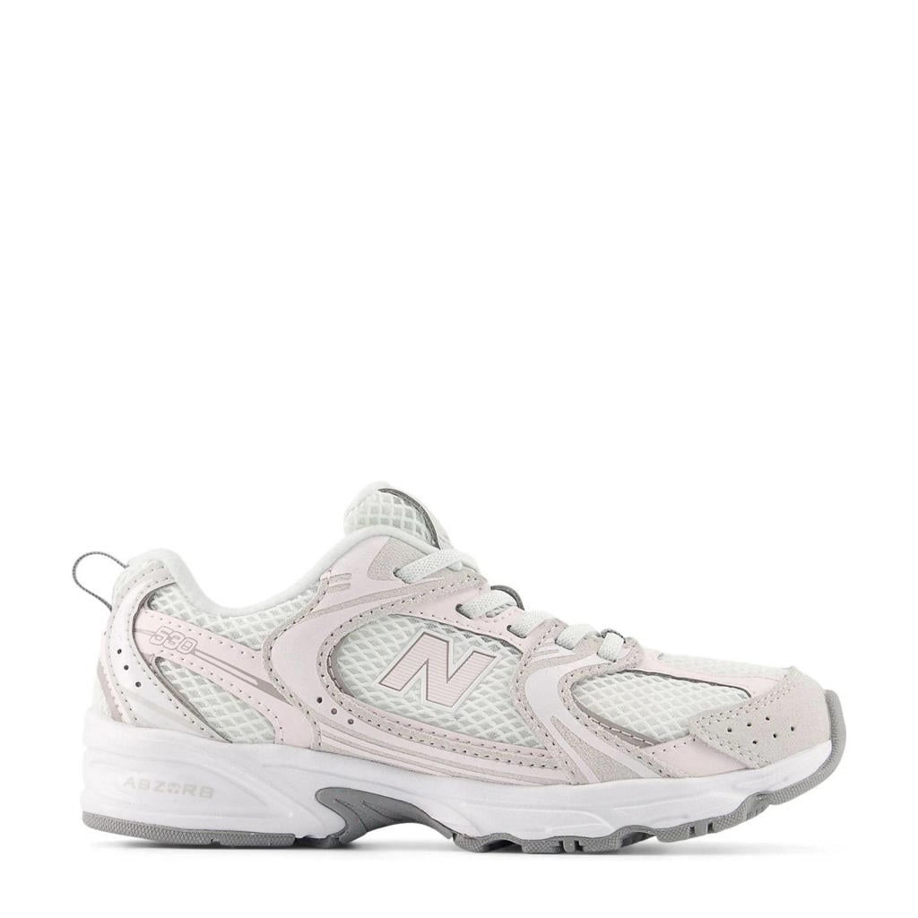 Lichtroze jongens en meisjes New Balance 530 sneakers van synthetic met elastische veters