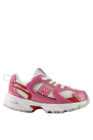 530 sneakers roze/rood/wit