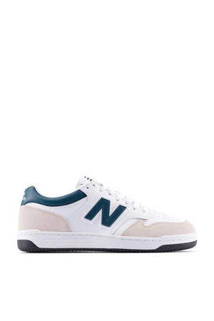 480 sneakers wit/petrol