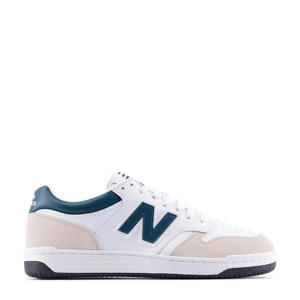 480 sneakers wit/petrol