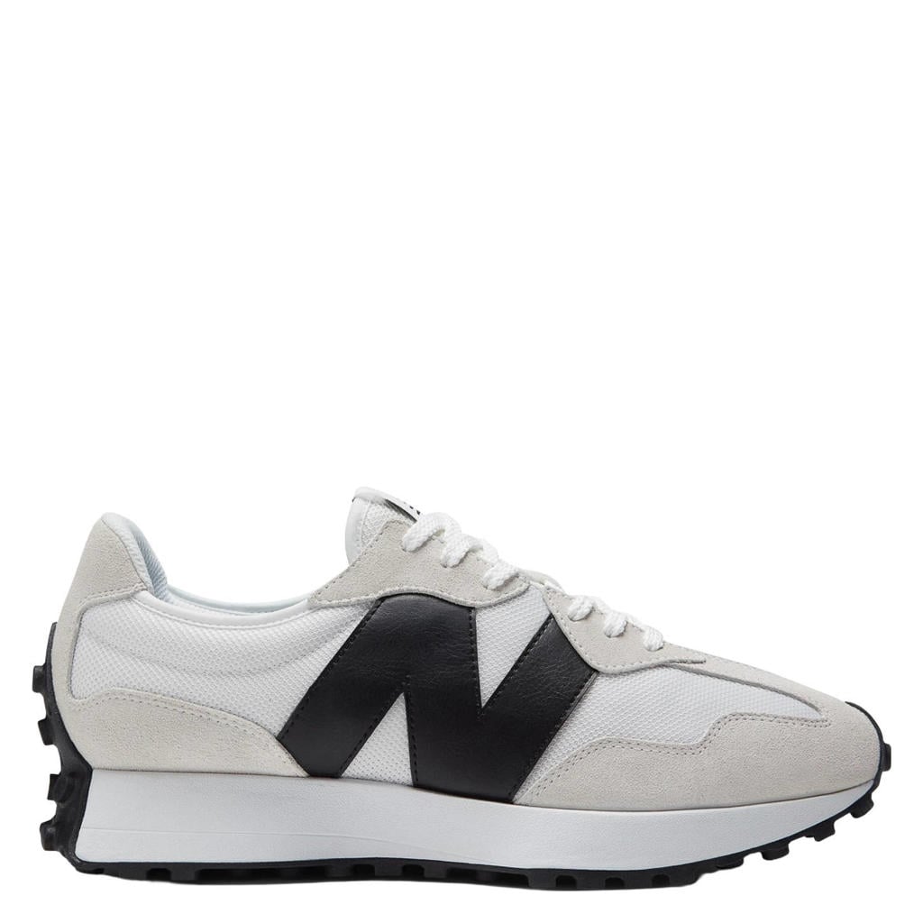 Wit en zwarte heren New Balance 327 sneakers van mesh-suède/voering: mesh/voetbed: eva met veters