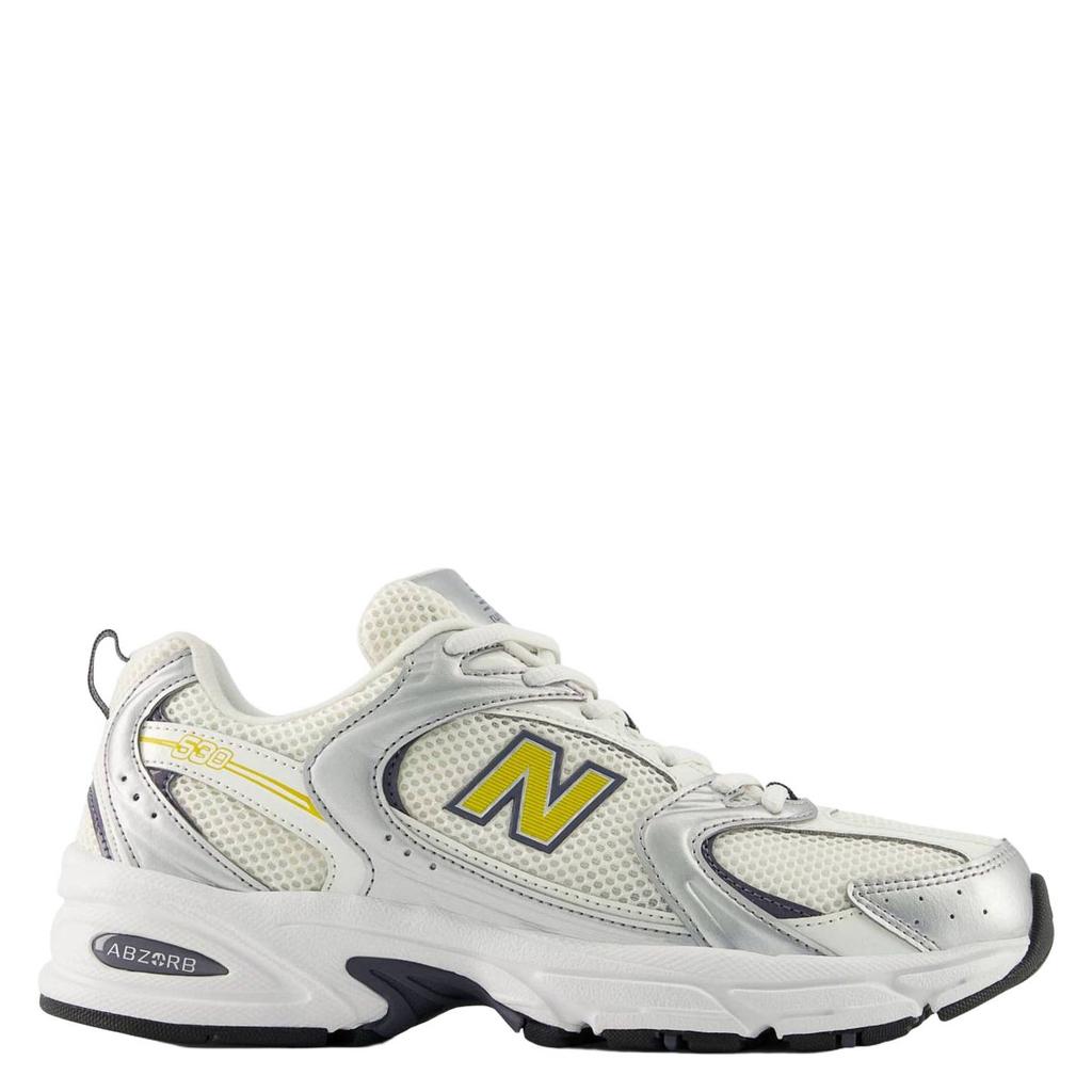 Zilverkleurige unisex New Balance 530 sneakers metallic van mesh-suède/voering: mesh/voetbed: eva met veters