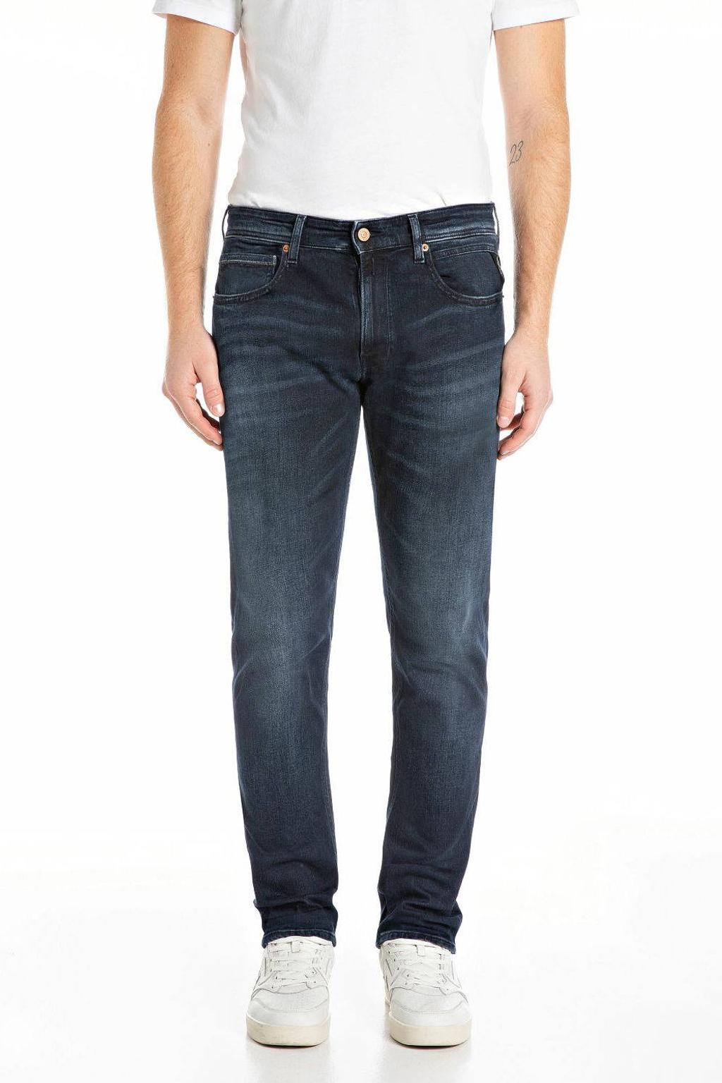 REPLAY GROVER straight leg jeans donkerblauw