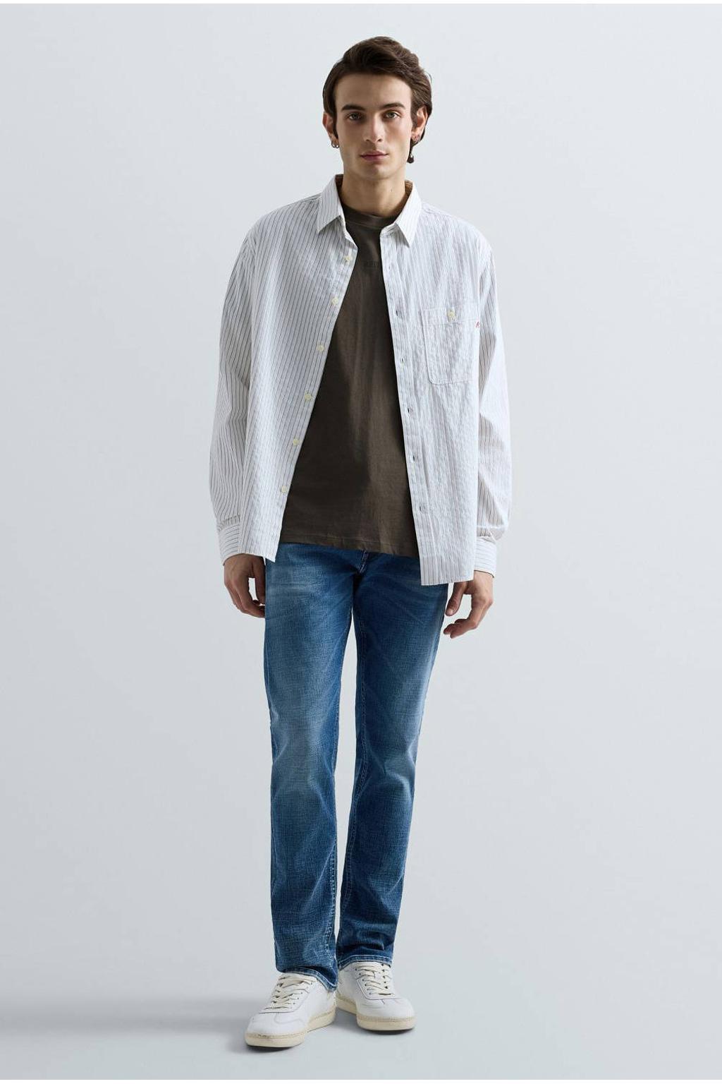 REPLAY GROVER straight leg jeans blauw