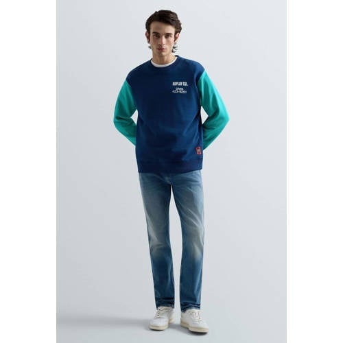 REPLAY ANBASS slim fit jeans blauw afbeelding