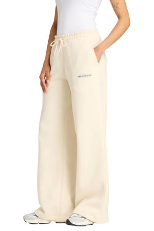 wide leg regular waist sweatpants ecru