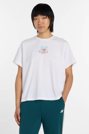 T-shirt met backprint wit