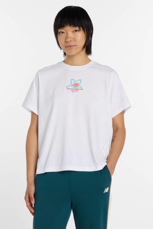 T-shirt met backprint wit