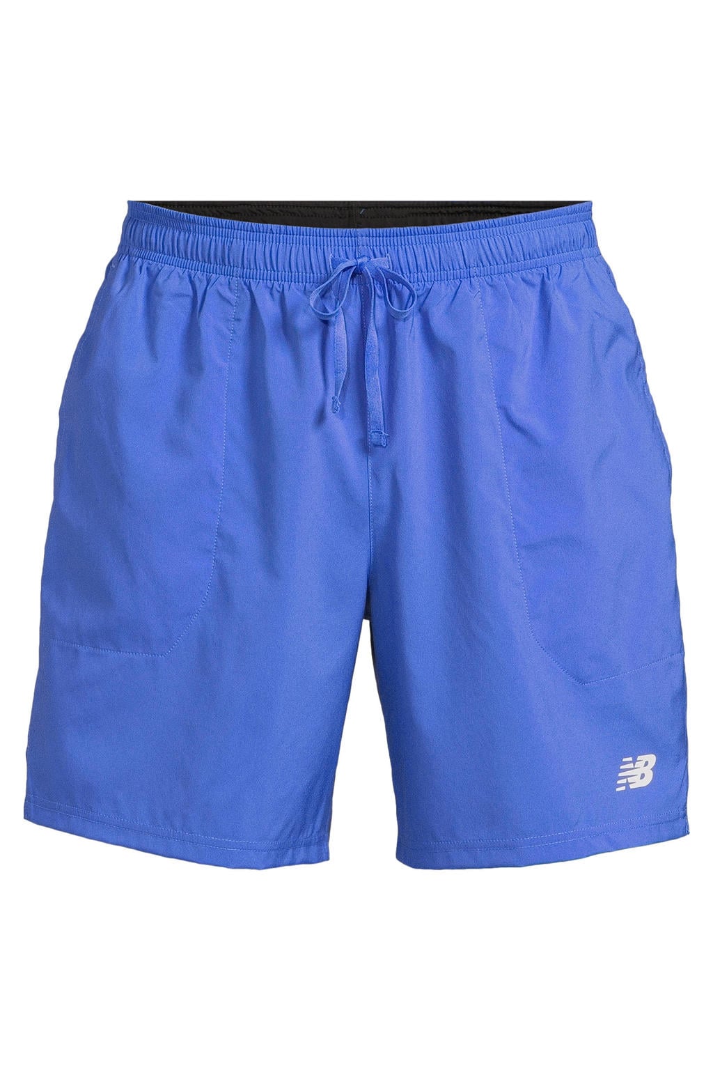 Blauwe heren New Balance sportshort van polyester
