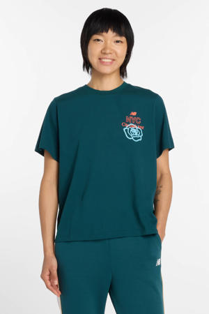 T-shirt met backprint groen