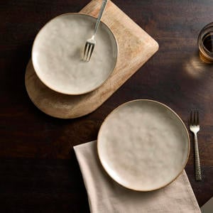Natural ontbijtbord (Ø21 cm) (set van 2)