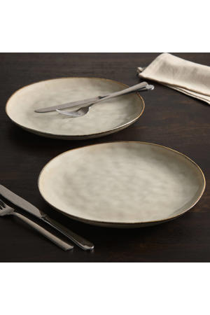 Natural dinerbord (Ø27 cm) (set van 2)