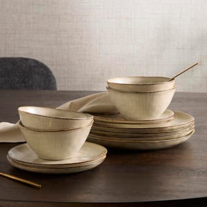 Natural serviesset (12-delig)