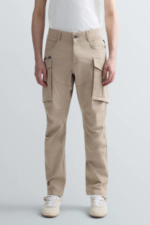 JOE regular cargobroek beige