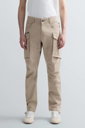JOE regular cargobroek beige