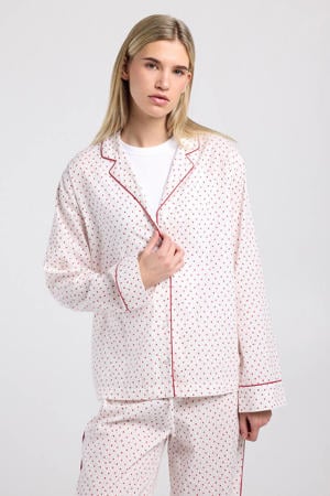 pyjamatop Maeve wit/rood