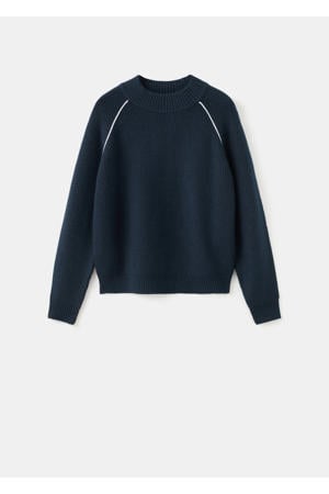 gebreide trui donkerblauw