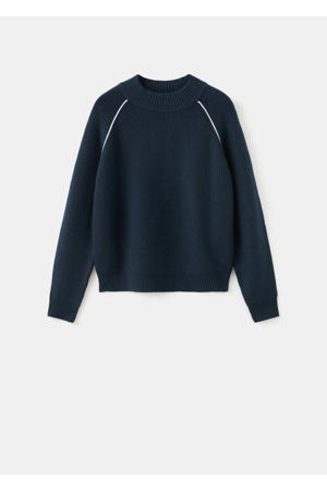 gebreide trui donkerblauw