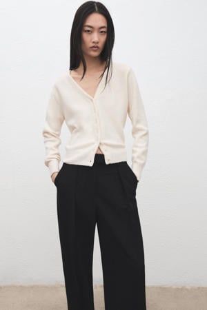 gebreid vest ecru